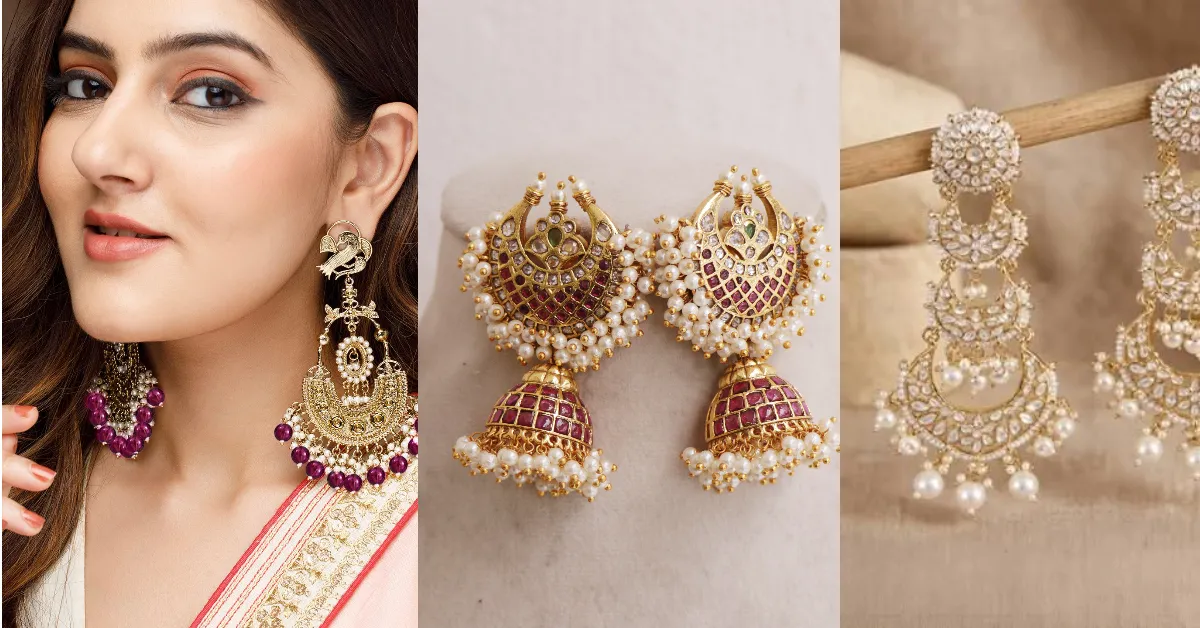 Raksha Bandhan pearl earrings