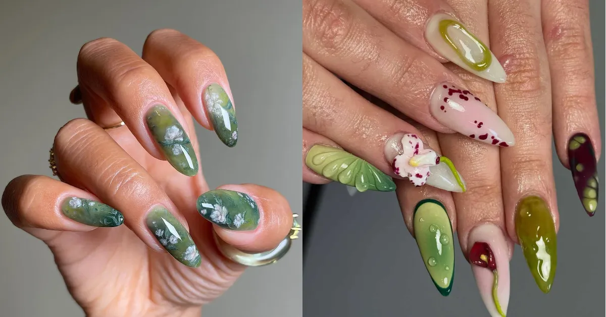 Green Nail Art Designs( Source: Social Media)