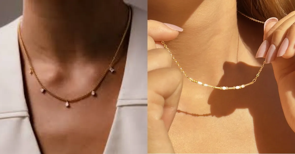 Gold Pearl Necklace Design( Source: Social Media)