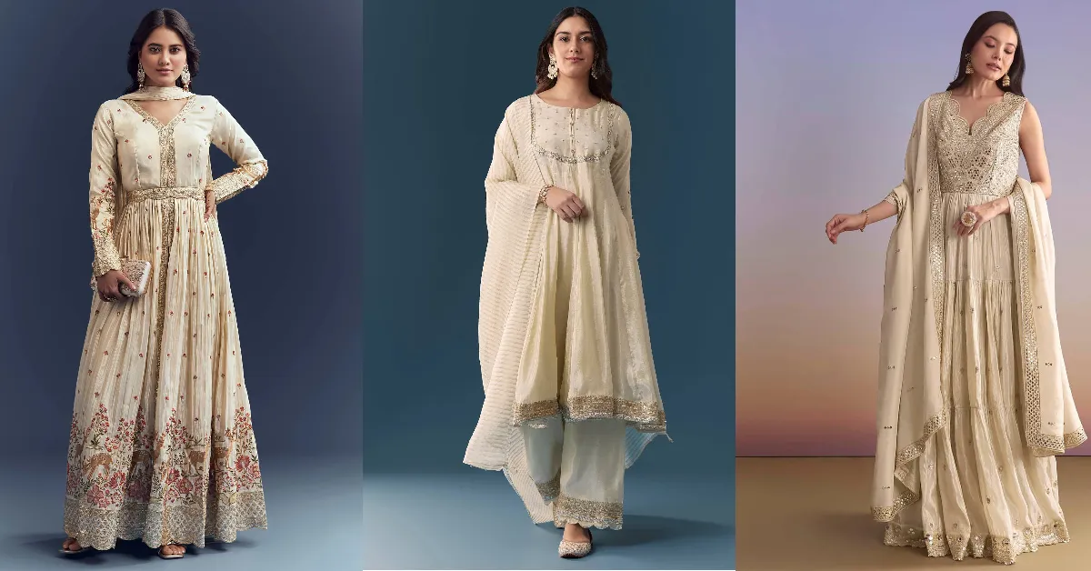 Chikankari Suit Designs For Hariyali Teej( Source: Social Media)