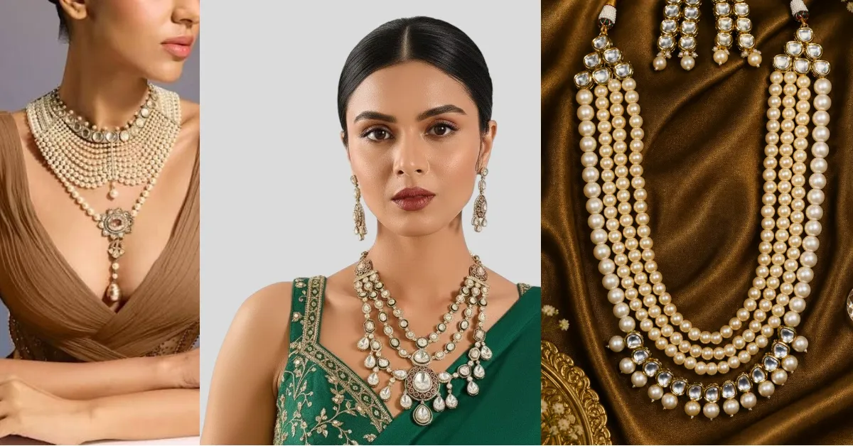 Gold Pearl Necklace Design( Source: Social Media)