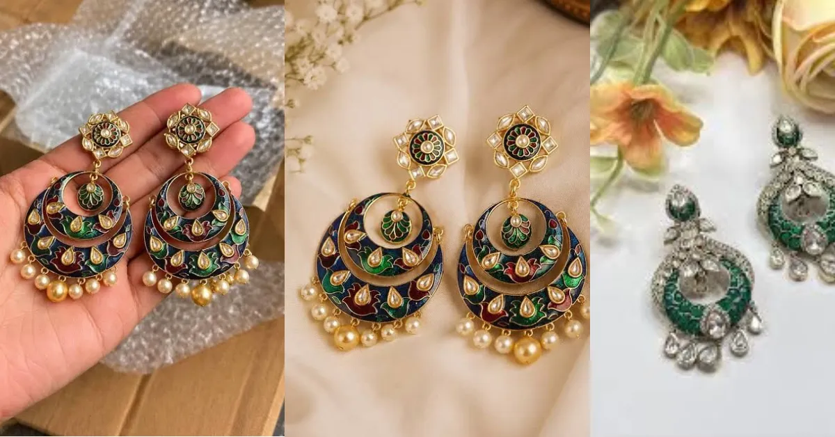 Chandbali Earrings For Hariyali Teej( Source: Social Media)
