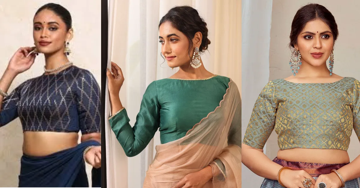 Latest Boat Neck Blouse Designs( Source: Social Media)