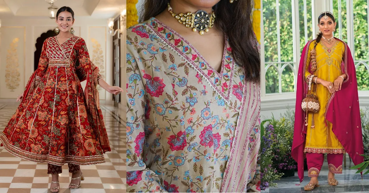 Gota Patti Neck Designs