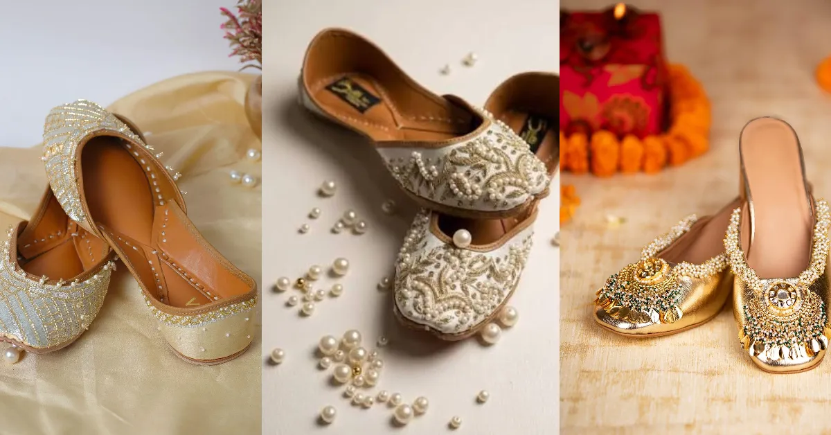 Golden Zari Mojari Designs For Raksha Bandhan( Source: Social Media)