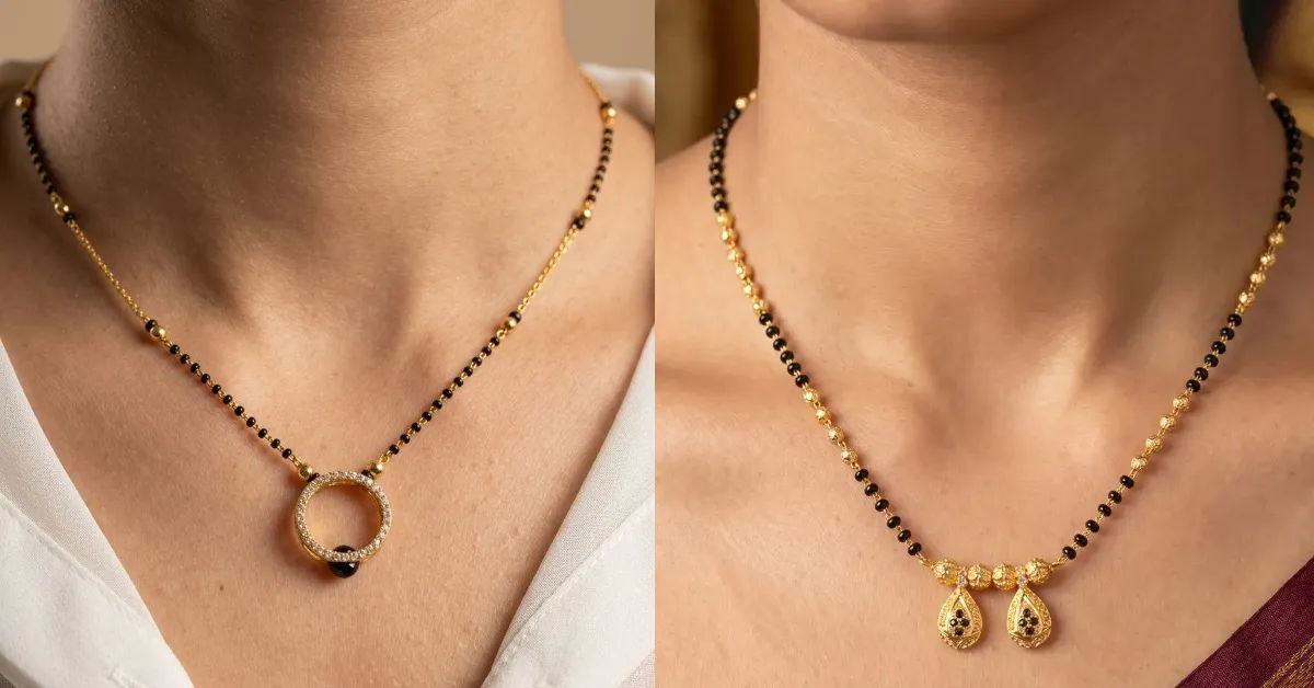 Gold Mangalsutra Pendant Design