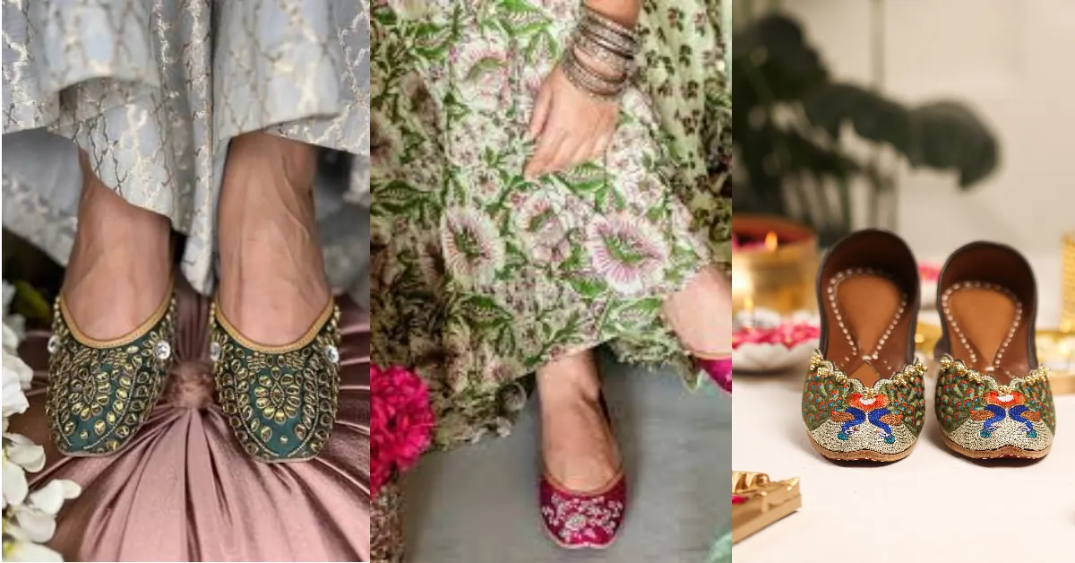 Golden Zari Mojari Designs For Raksha Bandhan( Source: Social Media)
