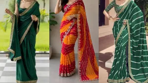 bridal new designer sarees for sawan