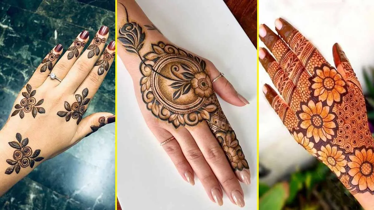 simple mehndi designs for girls