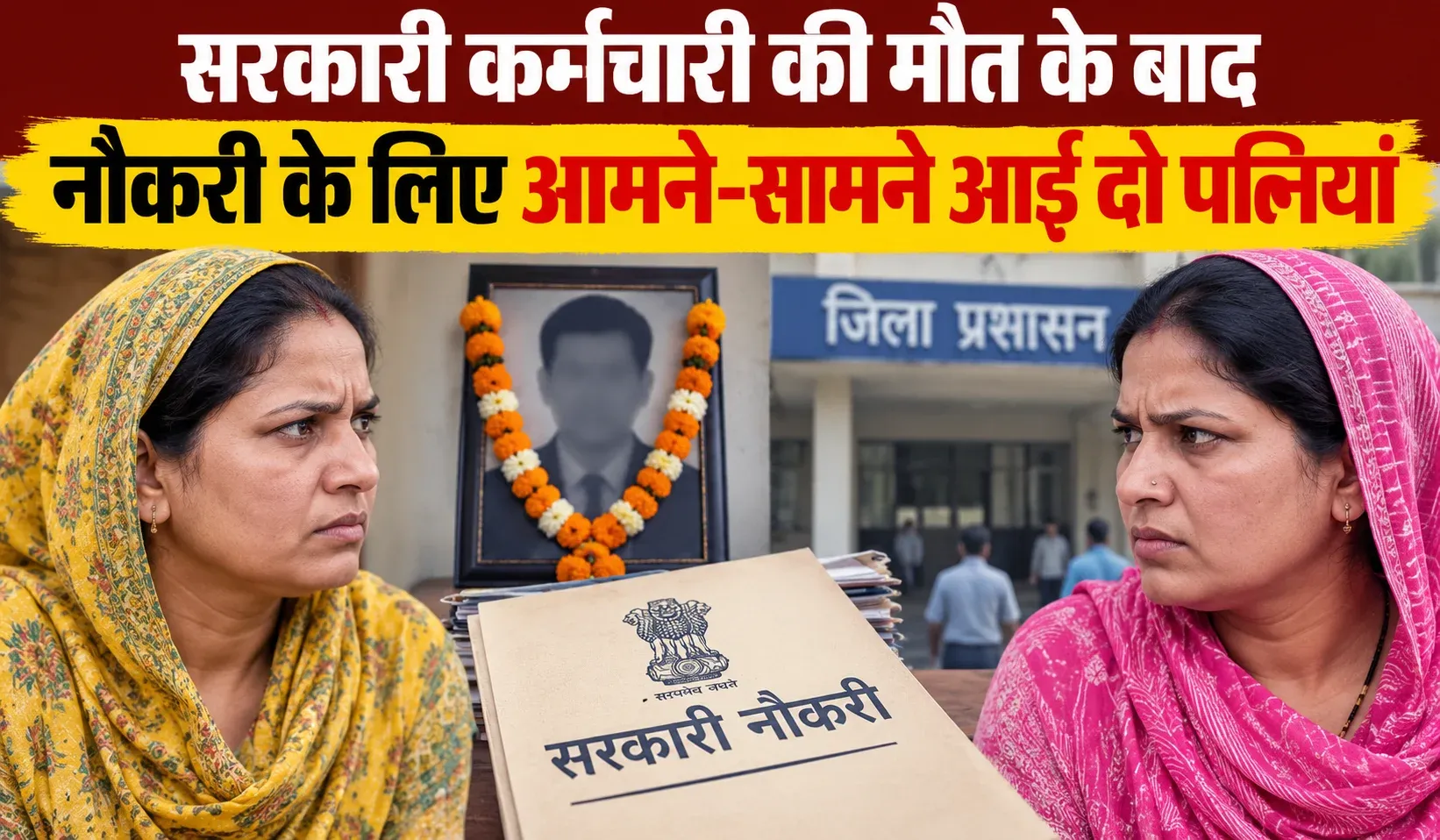 Government Job Fight Between Two Wives (AI ganreted )
