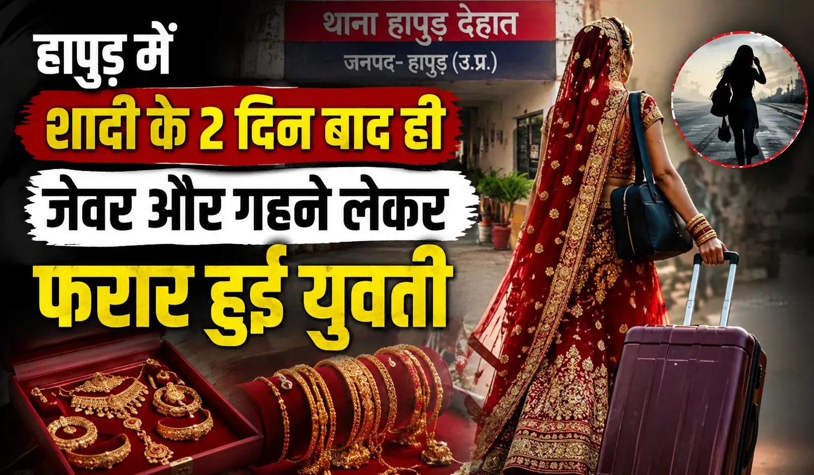 Hapur Bride Absconds with jewellery (AI ganreted )