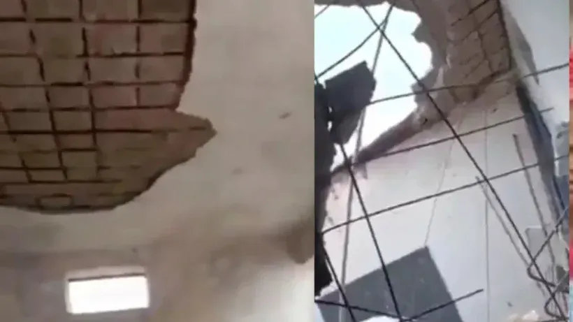 Rajasthan School Roof Collapse ( credit social media)
