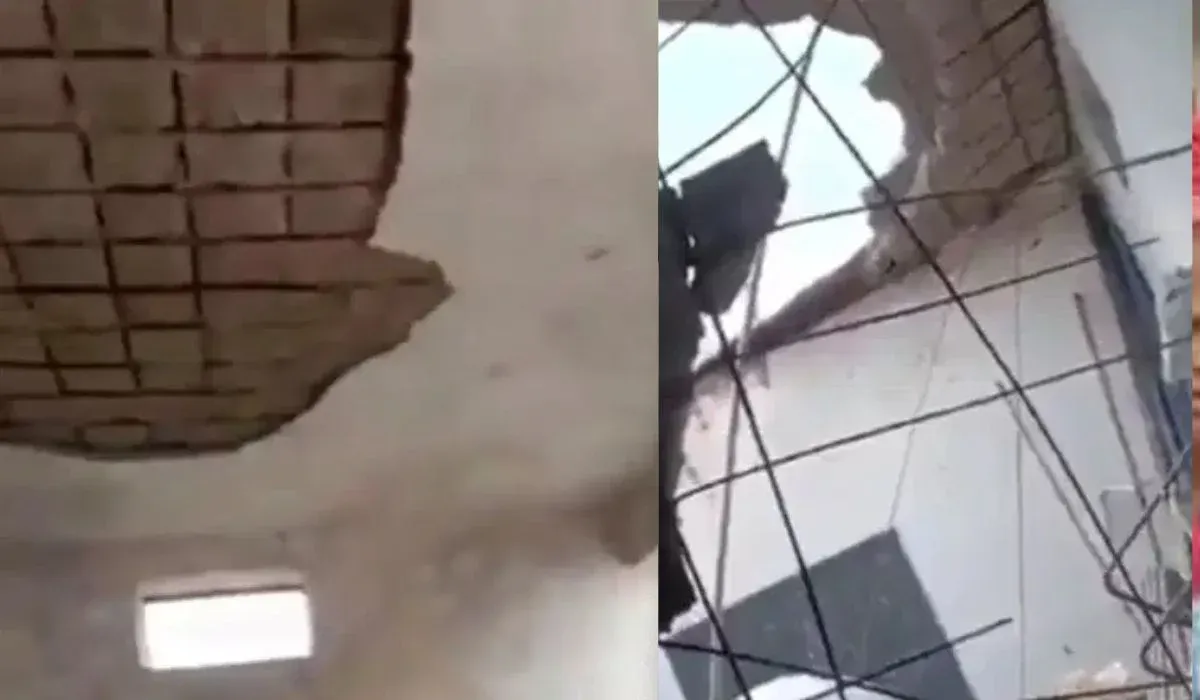 Rajasthan School Roof Collapse ( credit social media)