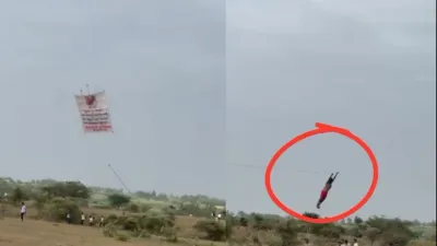 Ajit Pawar Kite Viral Video (credit social media )