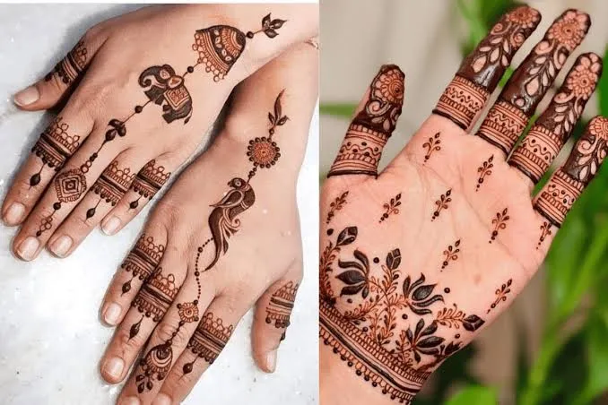 10 minute simple mehndi design( Source: Social Media)
