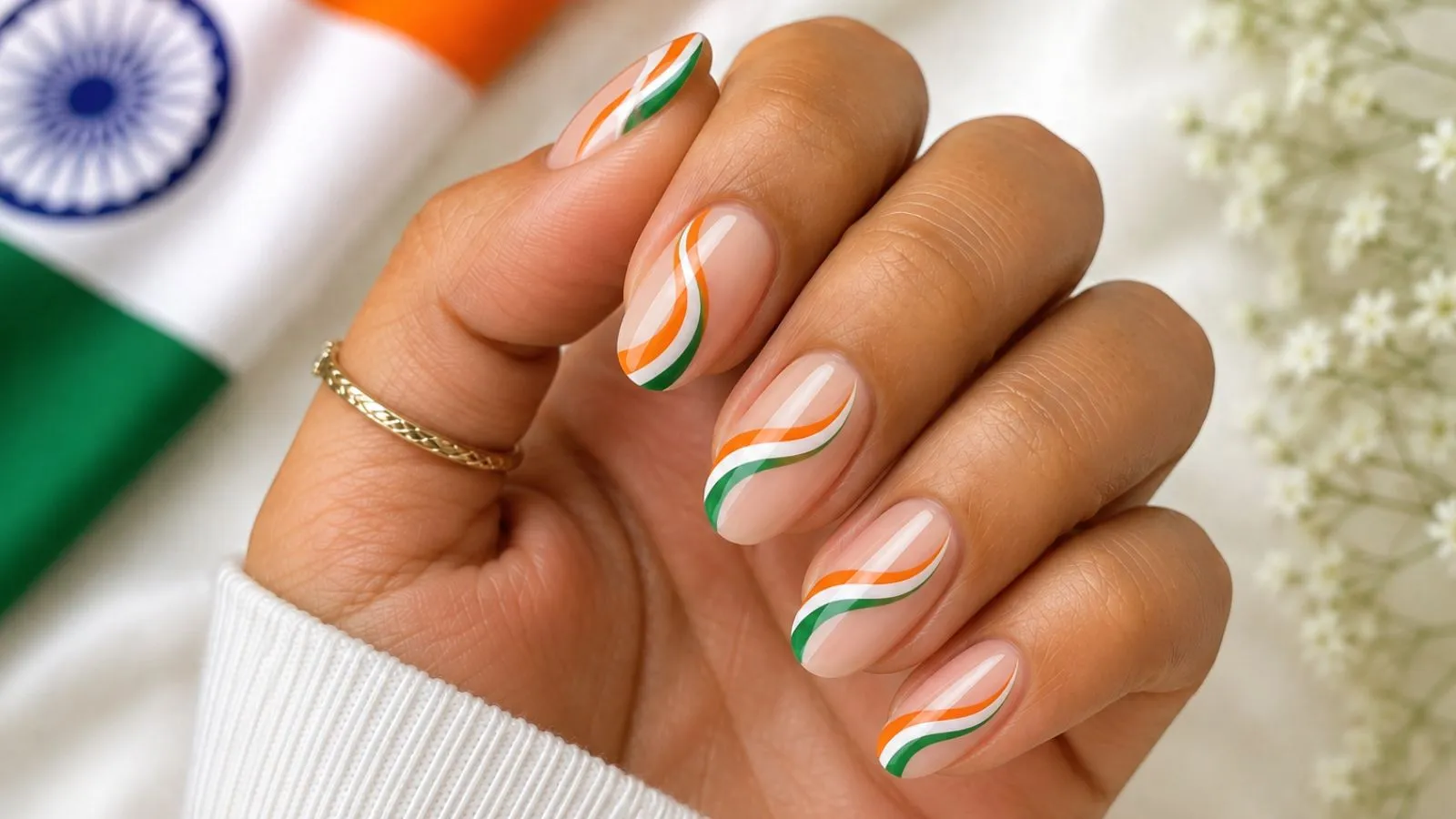 Independence Day nail art
