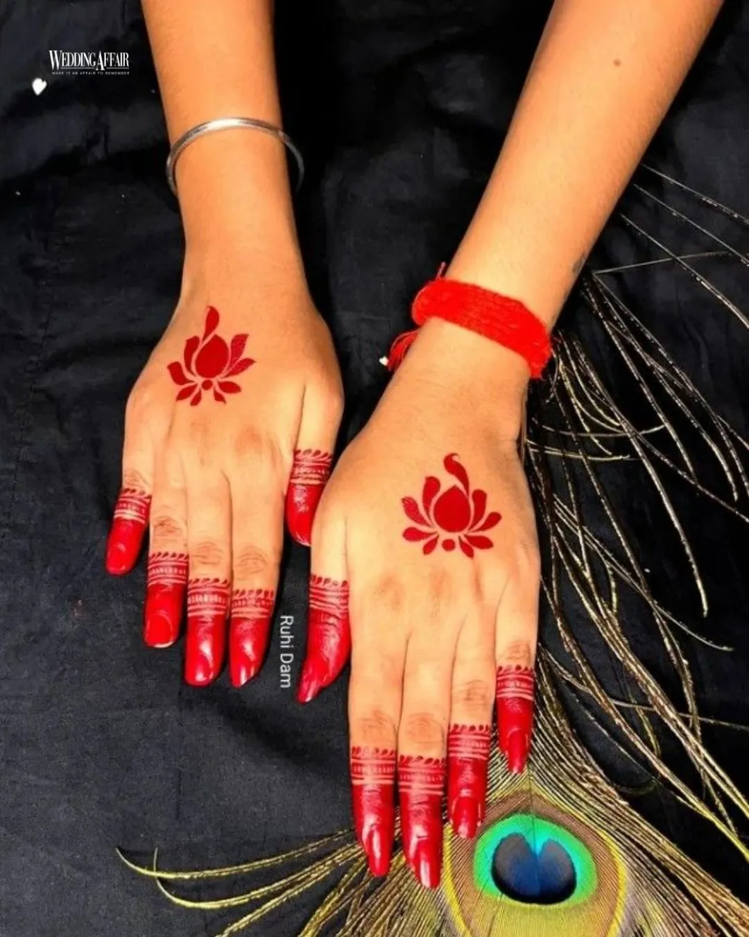 Radha Ashtami Traditional Alta Designs( Source: Social Media)