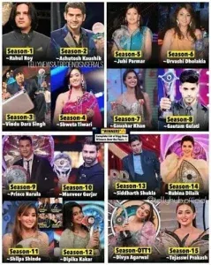 Bigg Boss Season 1 to 6 Winners