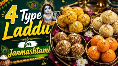 4 Type Laddu for Janmashtami