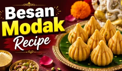 Homemade Besan Modak Recipe