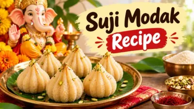 Homemade Suji Modak Recipe