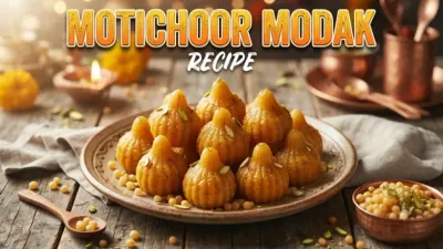 Motichoor Modak Recipe in Hindi