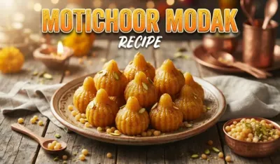 Motichoor Modak Recipe in Hindi