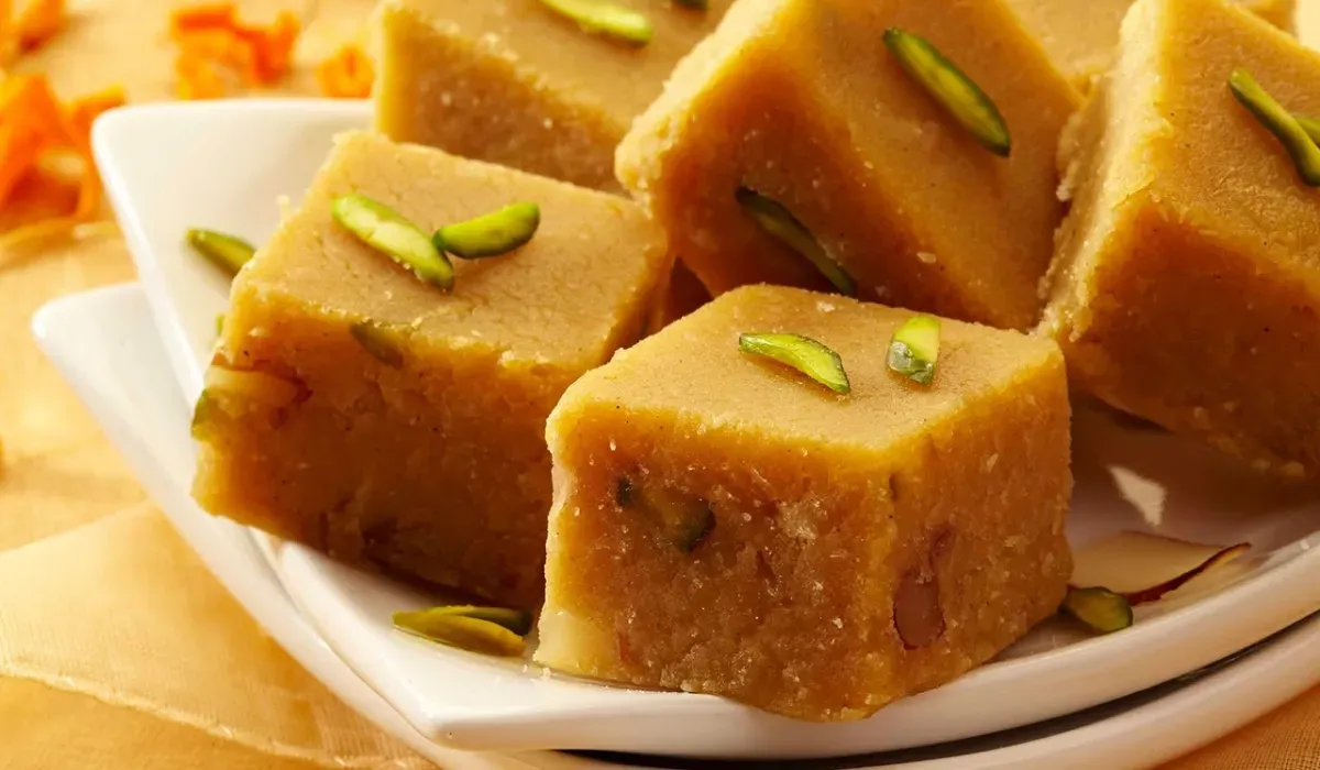 instant moong dal barfi recipe