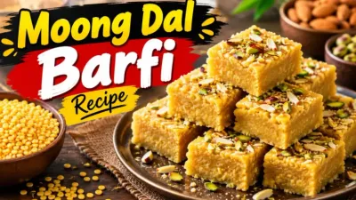 Moong Dal Barfi Recipe