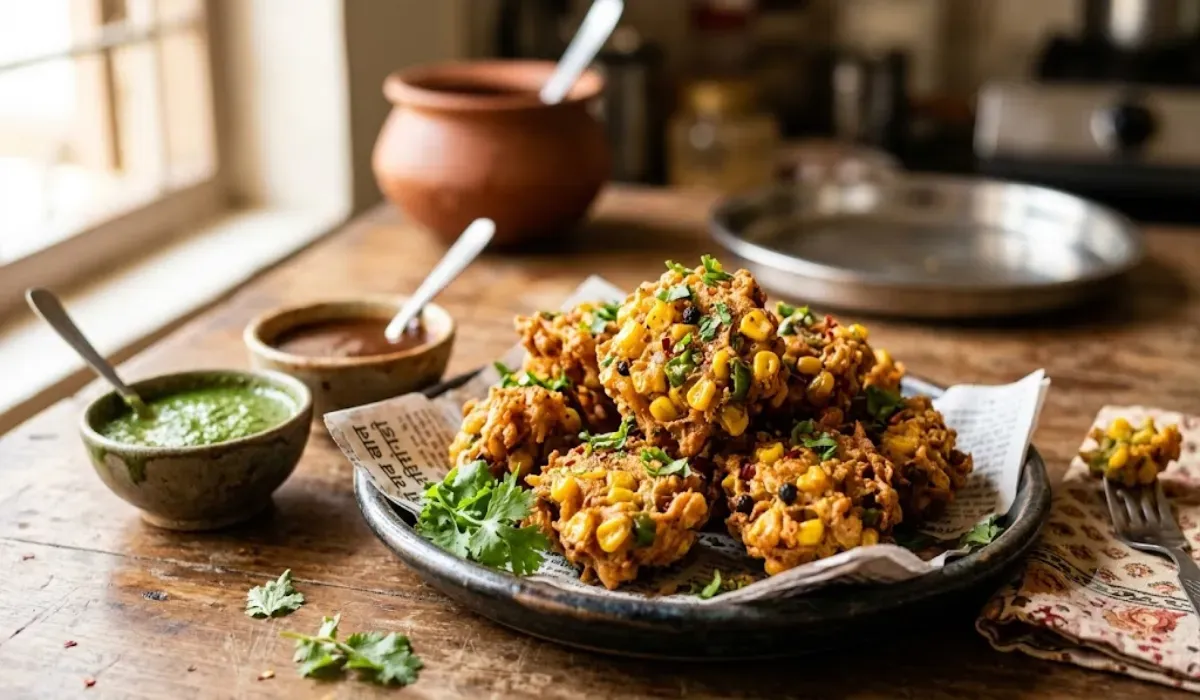 How to make sweet corn pakora