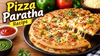 Pizza Paratha Recipe at Home