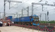 Goods train services flagged off from major stations in Vadodara including New Makarpura