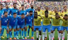 Brazil Team Against India In Football