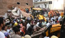 Satya Niketan building accident