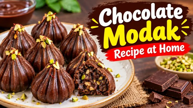 Chocolate Modak Recipe at Home
