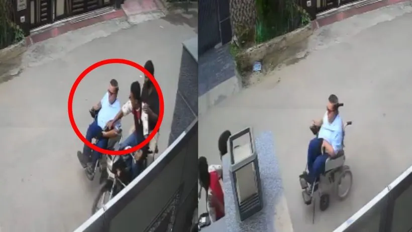 Zirakpur Snatching CCTV Video