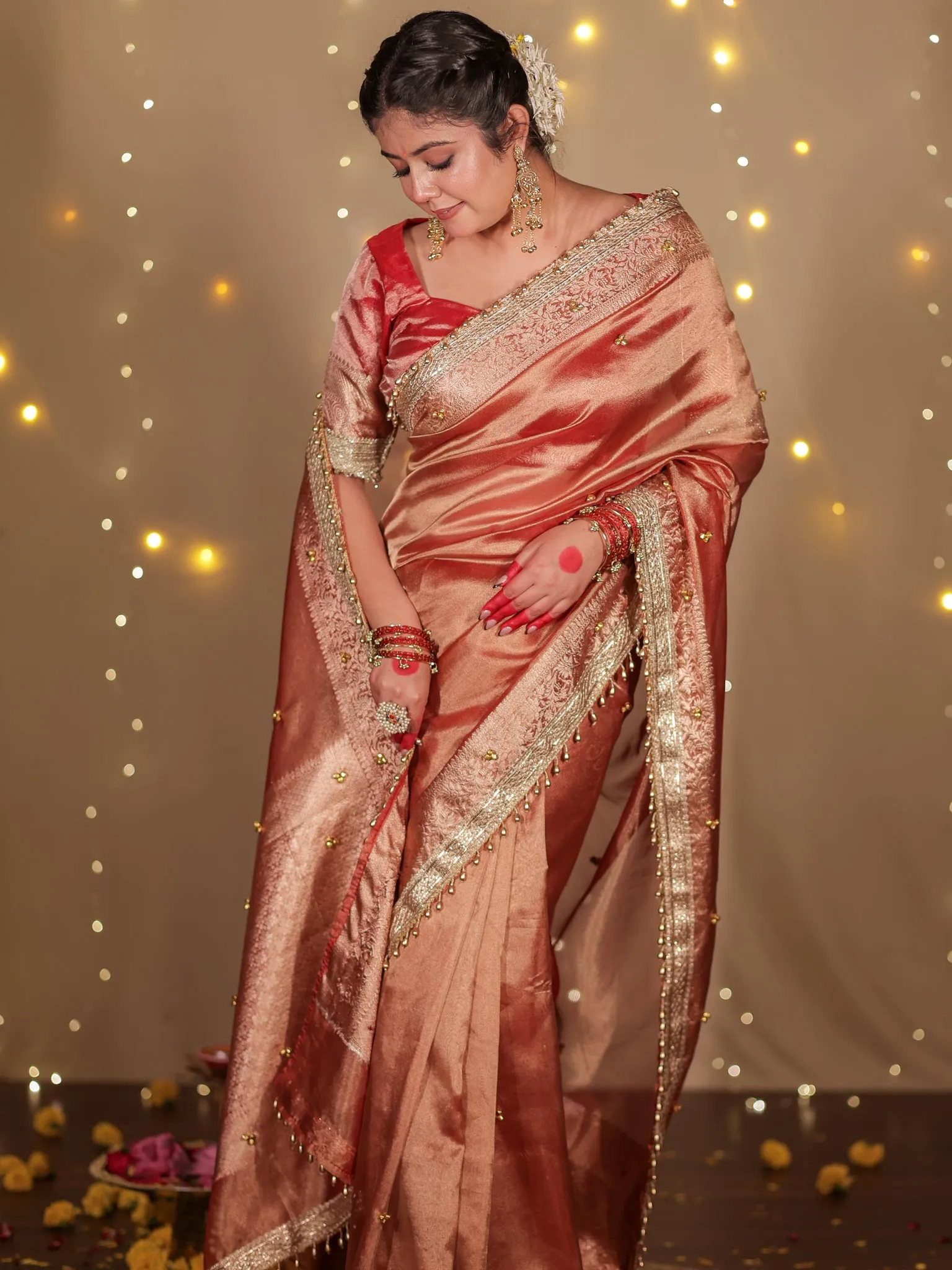 Ghungroo Saree Designs For Karwa Chauth 2026( Source: Social Media)