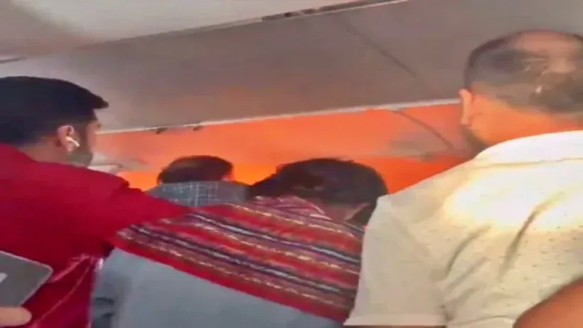 Delhi Chennai Flight Fire ( credit social media )