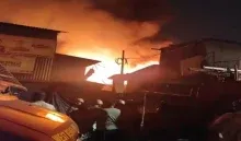 Fire incident in Kolkata Market