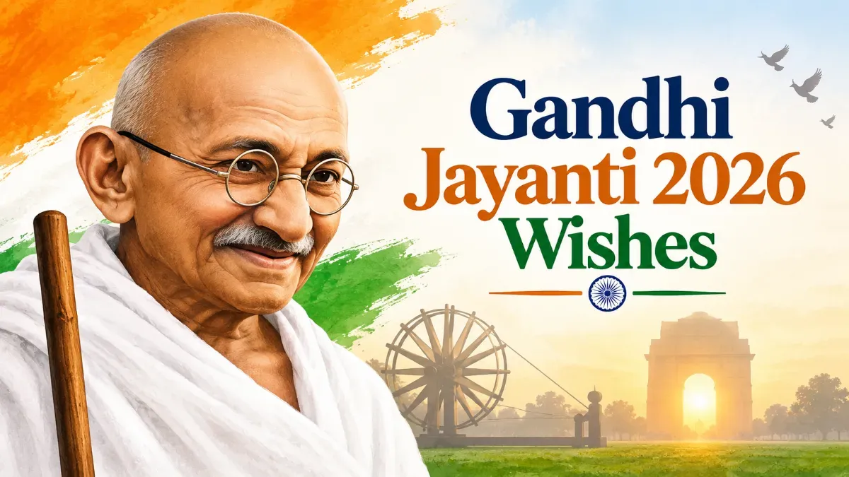 गांधी जयंती 2026: बापू की 157वीं जयंती पर शेयर करें ये खास संदेश