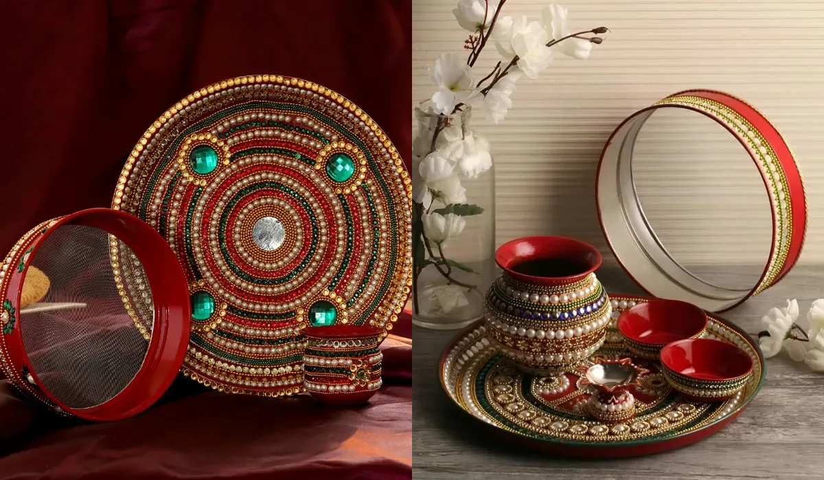 Royal look Karwa Chauth thali