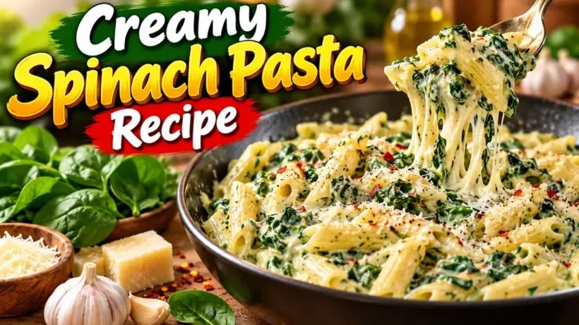 Creamy Spinach Pasta Recipe