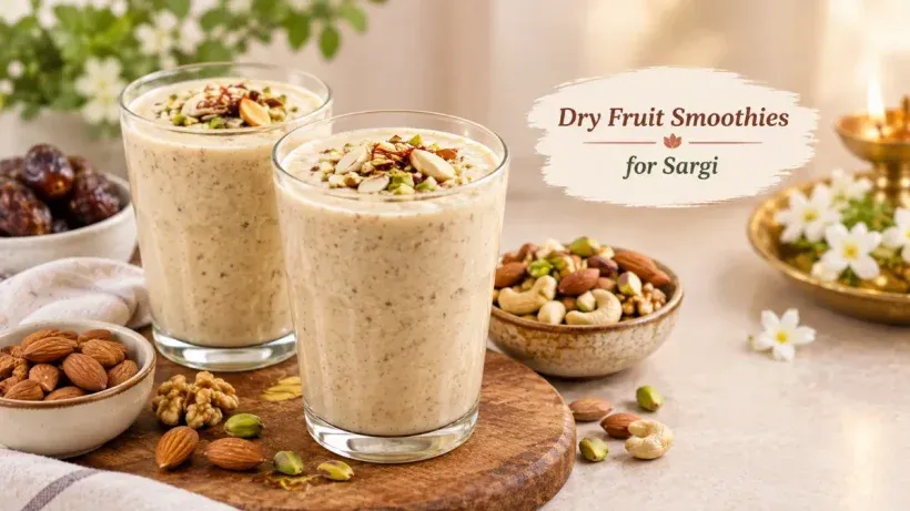 Dry Fruit Smoothies for Sargi