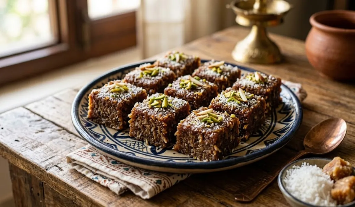 Easy Homemade Coconut Jaggery Barfi