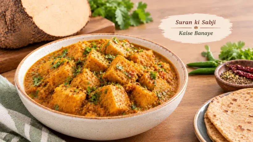 Suran ki Sabji Kaise Banaye