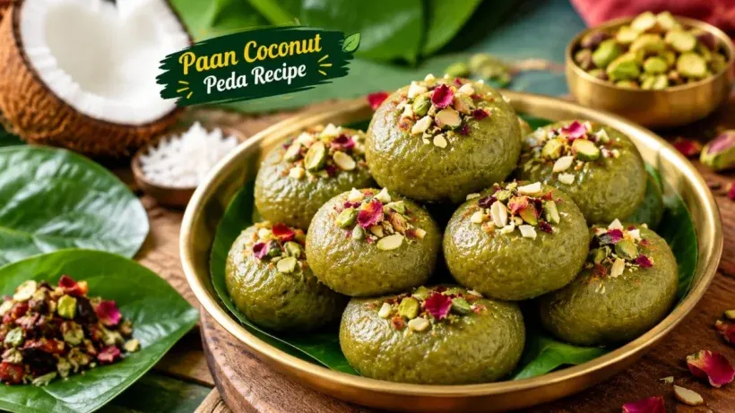 Paan Coconut Peda Recipe