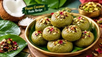 Paan Coconut Peda Recipe