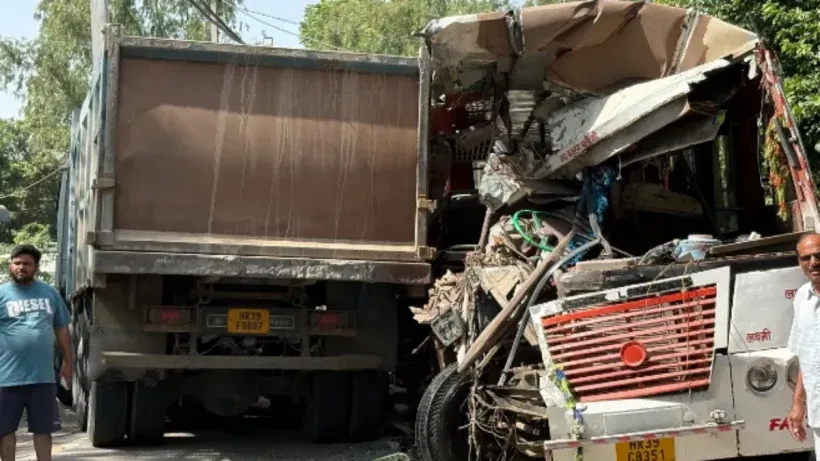 Hansi Bus Truck Accident