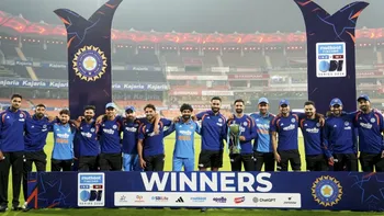 West Indies won the third ODI by 5 wickets; India won the ODI series 2-1.