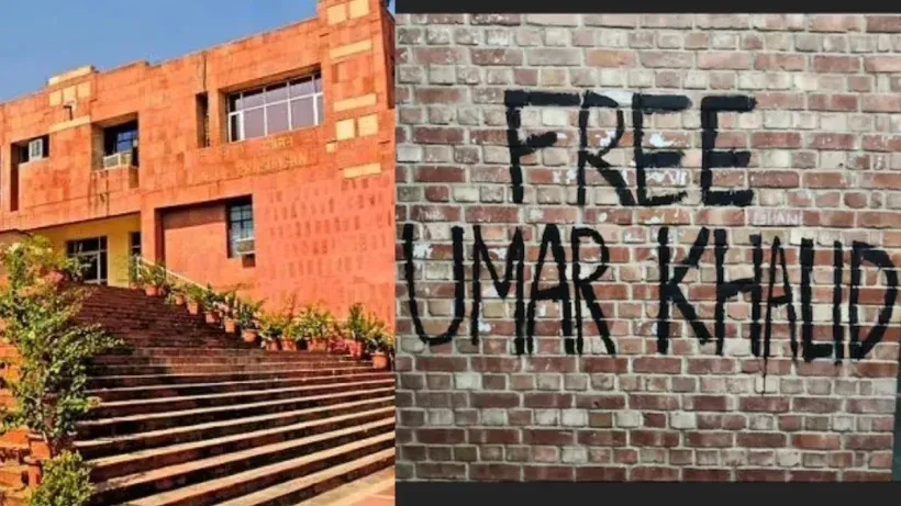 JNU Wall Slogans Umar Khalid
